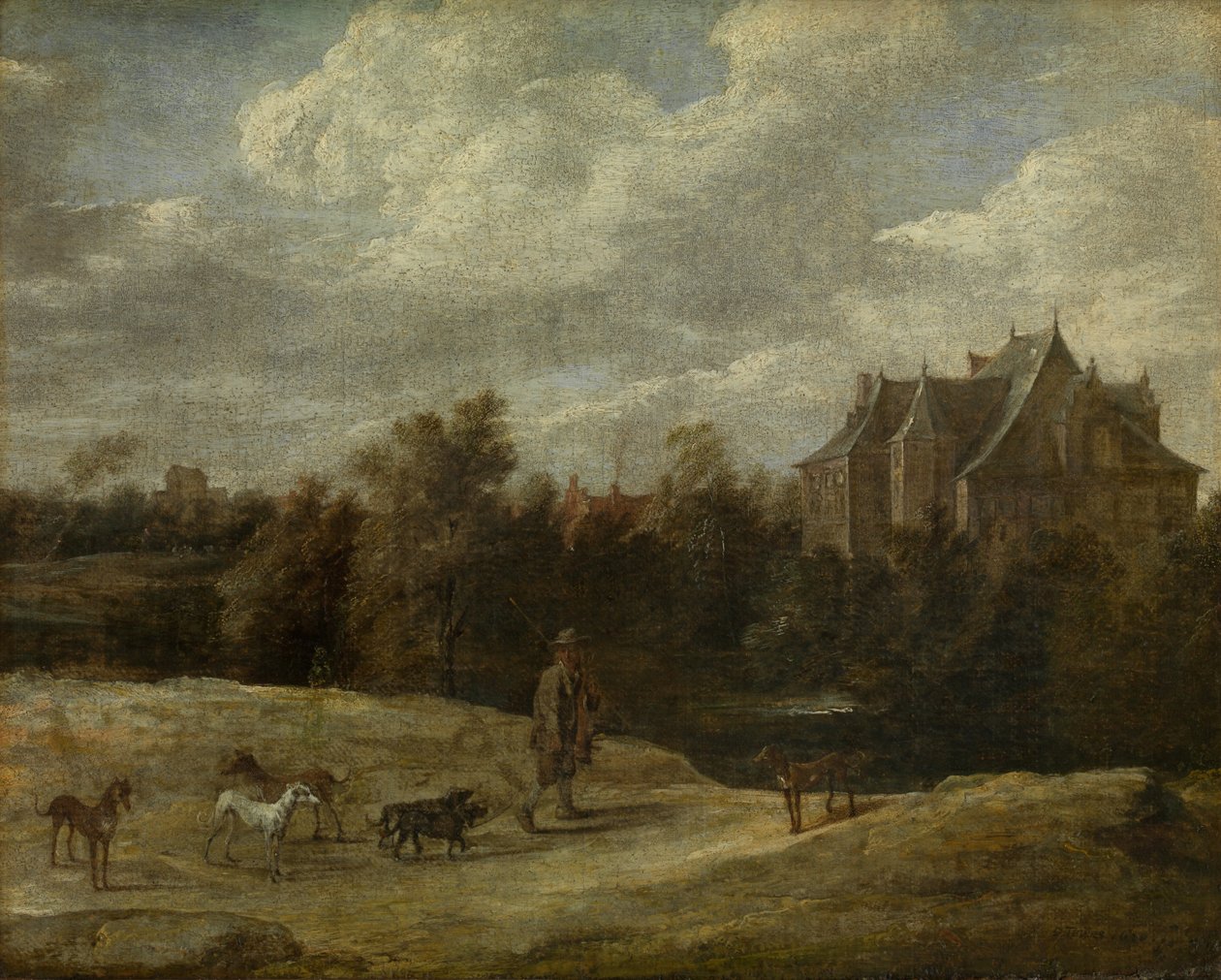 Visszatérés a vadászatról alkotó: David the Younger Teniers