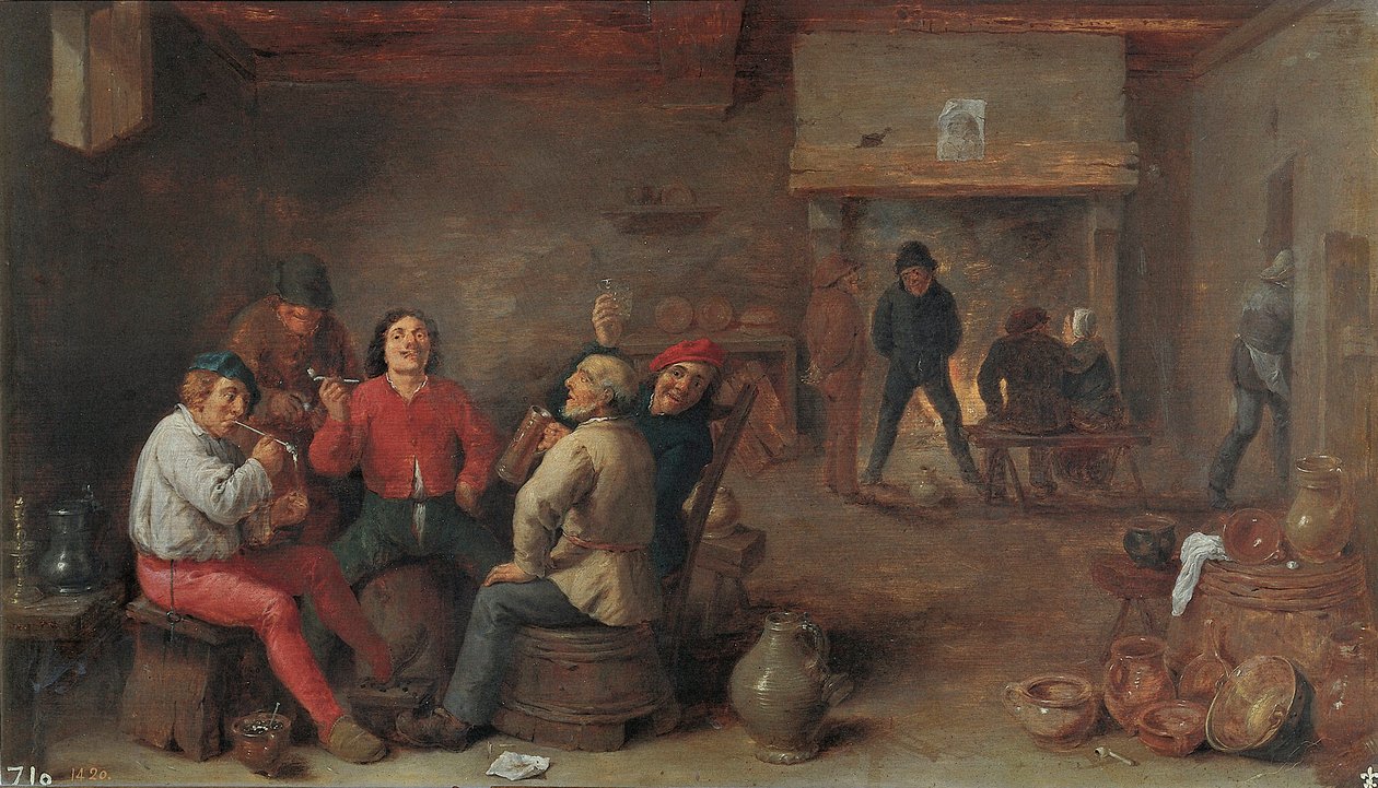 Dohányosok és ivók alkotó: David Teniers the Younger