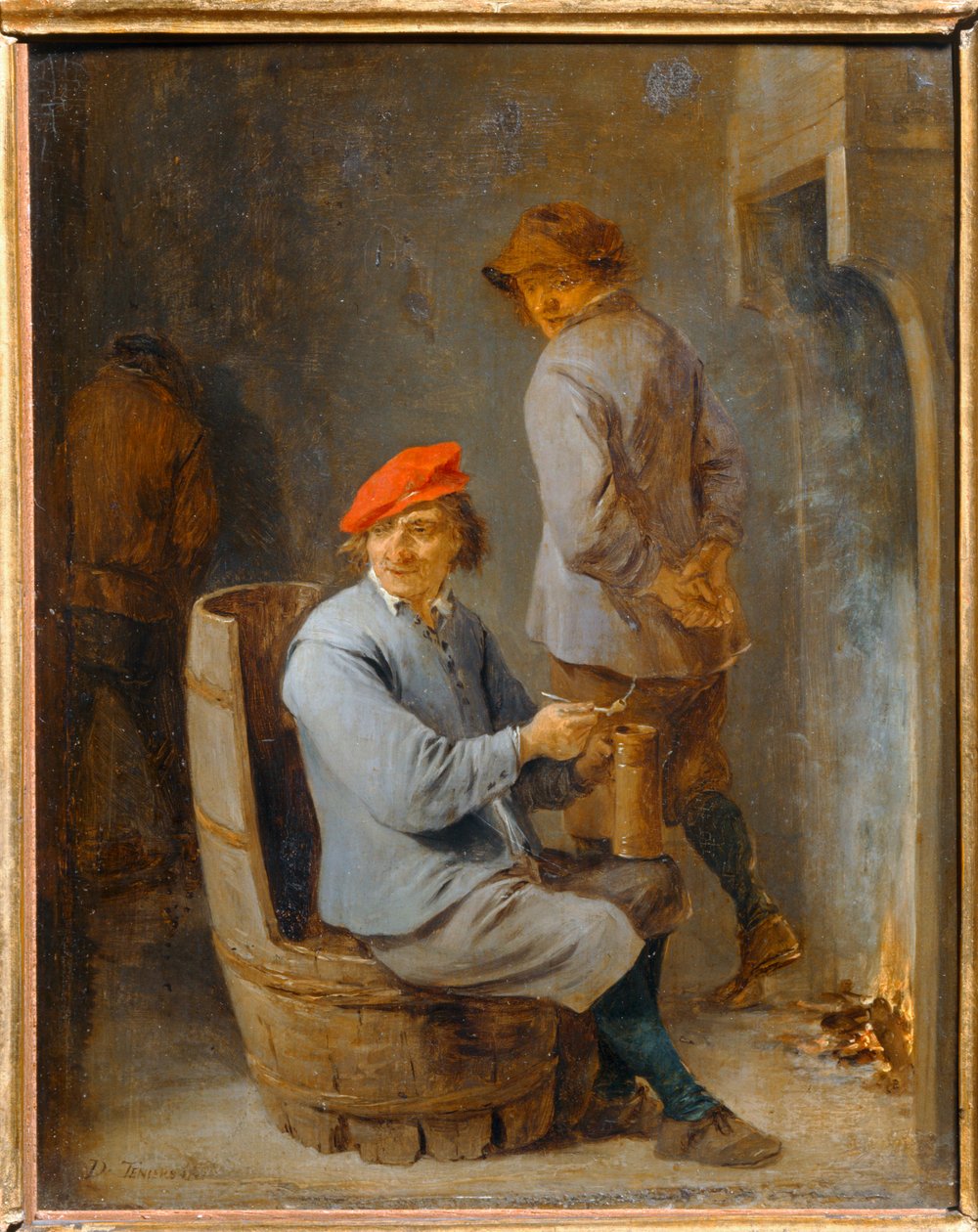Dohányzás. Hordós füstölő ... alkotó: David the Younger Teniers