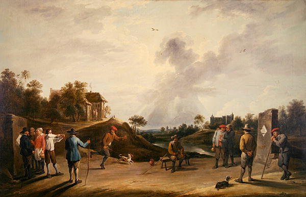 Az íjászverseny (olaj, vászon) alkotó: David Teniers the Younger