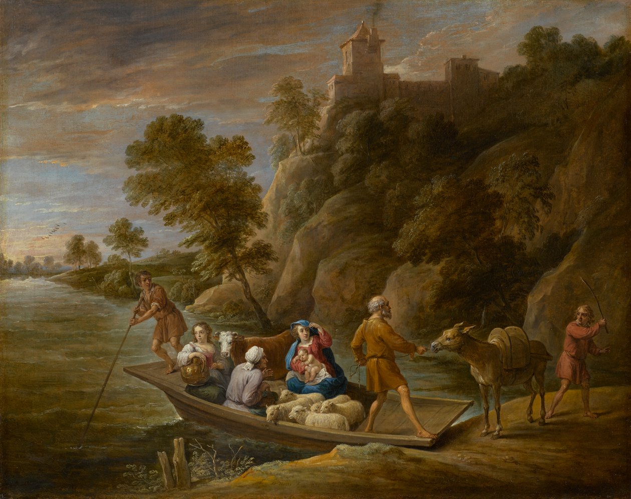 Repülés Egyiptomba, 1660 körül (olaj, vászon) alkotó: David Teniers the Younger