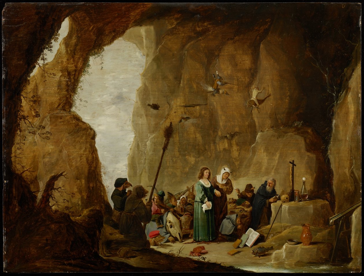 Szent Antal megkísértése (olaj, panel) alkotó: David Teniers the Younger