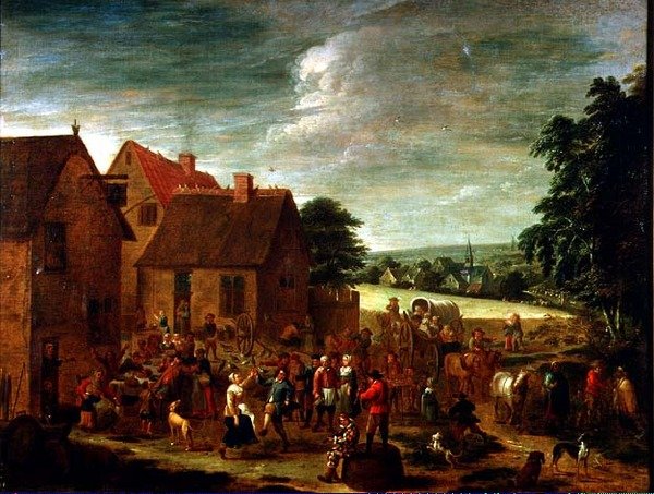Falusi ünnepségek alkotó: David Teniers the Younger