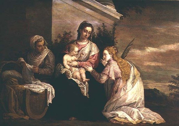Szűz Mária és gyermeke Szent Katalinnal alkotó: David Teniers the Younger