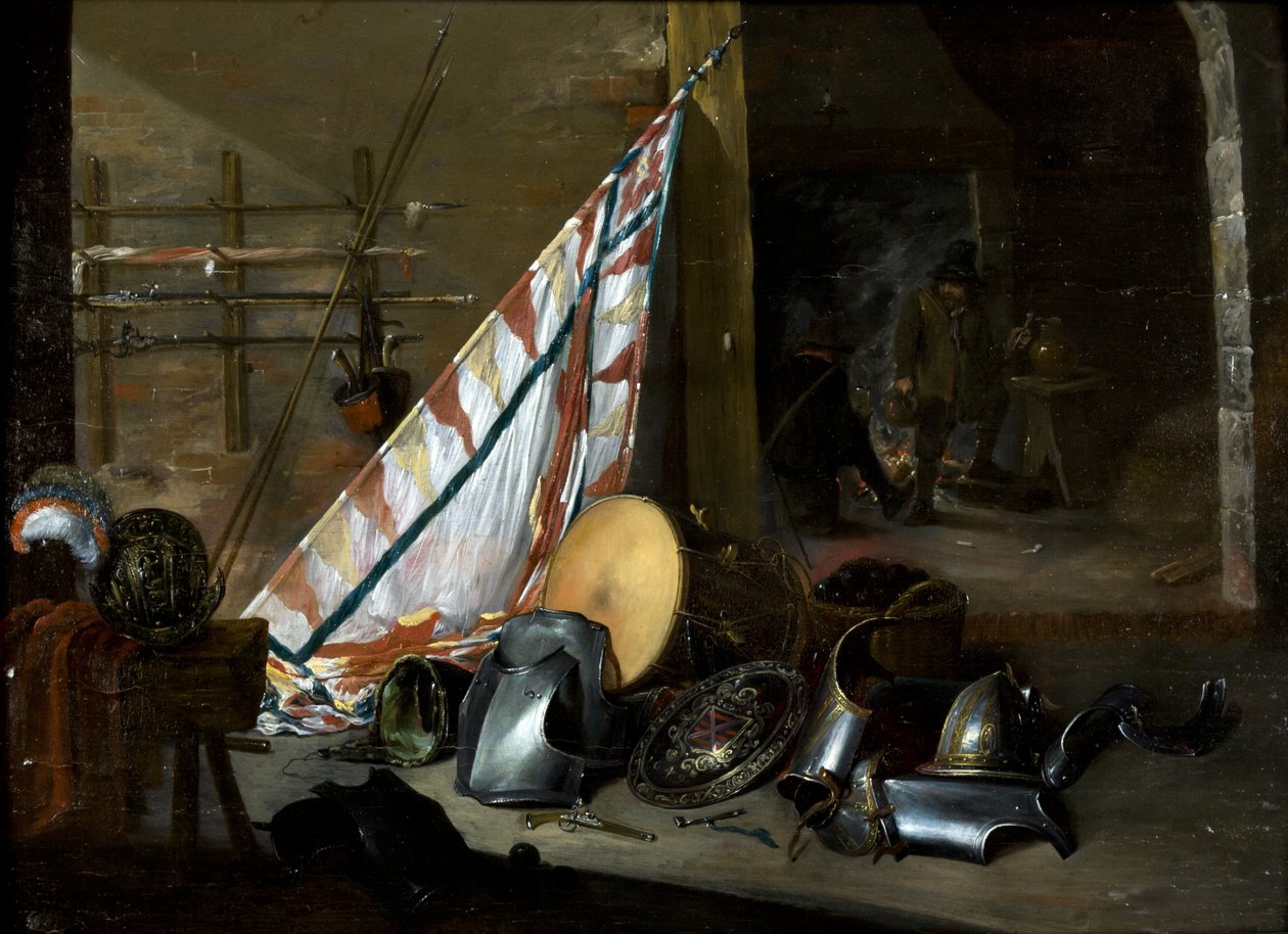 Egy fegyvertár belseje, 1649 alkotó: David the Younger style of Teniers