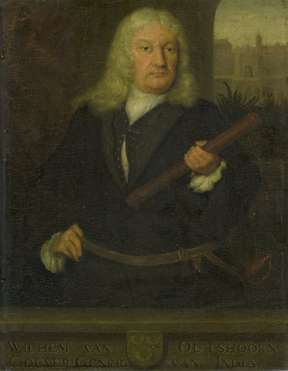 Willem van Outhoorn, Holland Kelet-India főkormányzójának portréja alkotó: David van der Plas