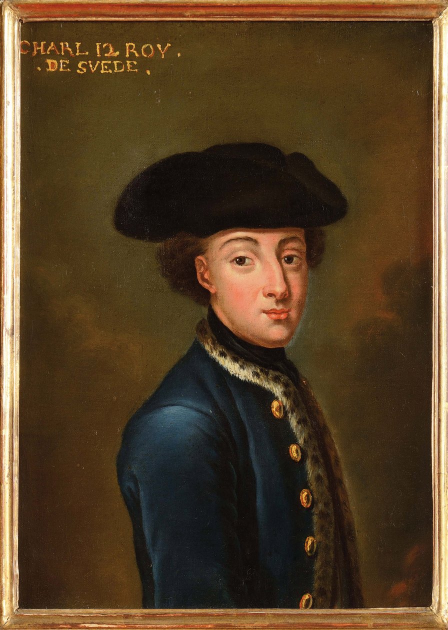 Charles XII vagy Carl de Suede – XII. Károly svéd király (1682-1718) portréja, készítette: Krafft, David, von (1655-1724). Olaj, karton. Mérete: 22,5x17 cm. Magángyűjtemény alkotó: David von Krafft