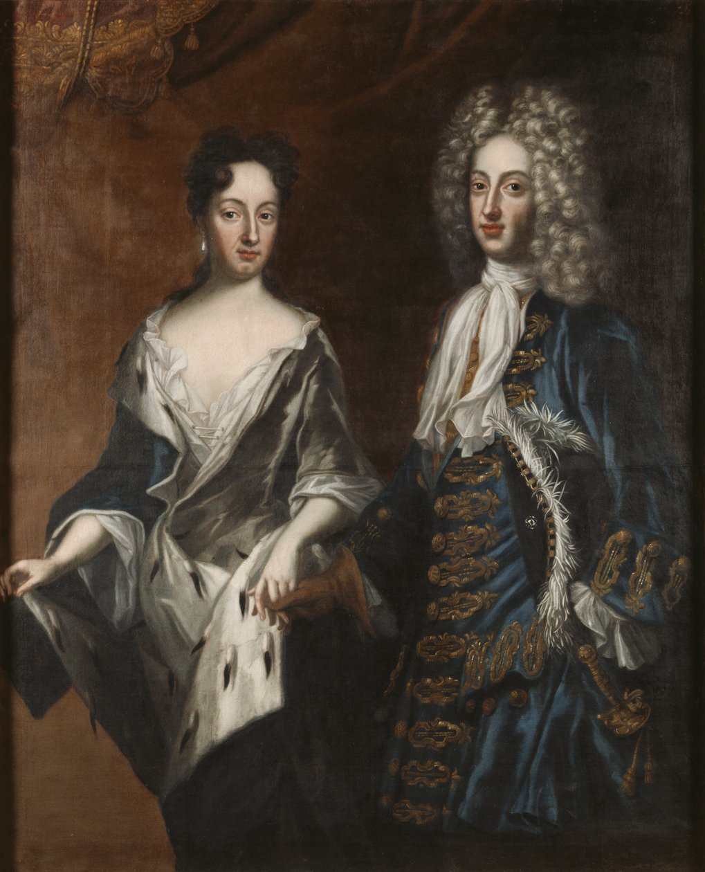 IV. Frederic de Holstein Gottorp és Edwige Sophie de Suede – IV. Frigyes (1671-1702), Holstein-Gottorp hercege és Hedvig Sophia hercegnő (1681-1708), Krafft, David von (1655-1724) által. Olajfestmény alkotó: David von Krafft