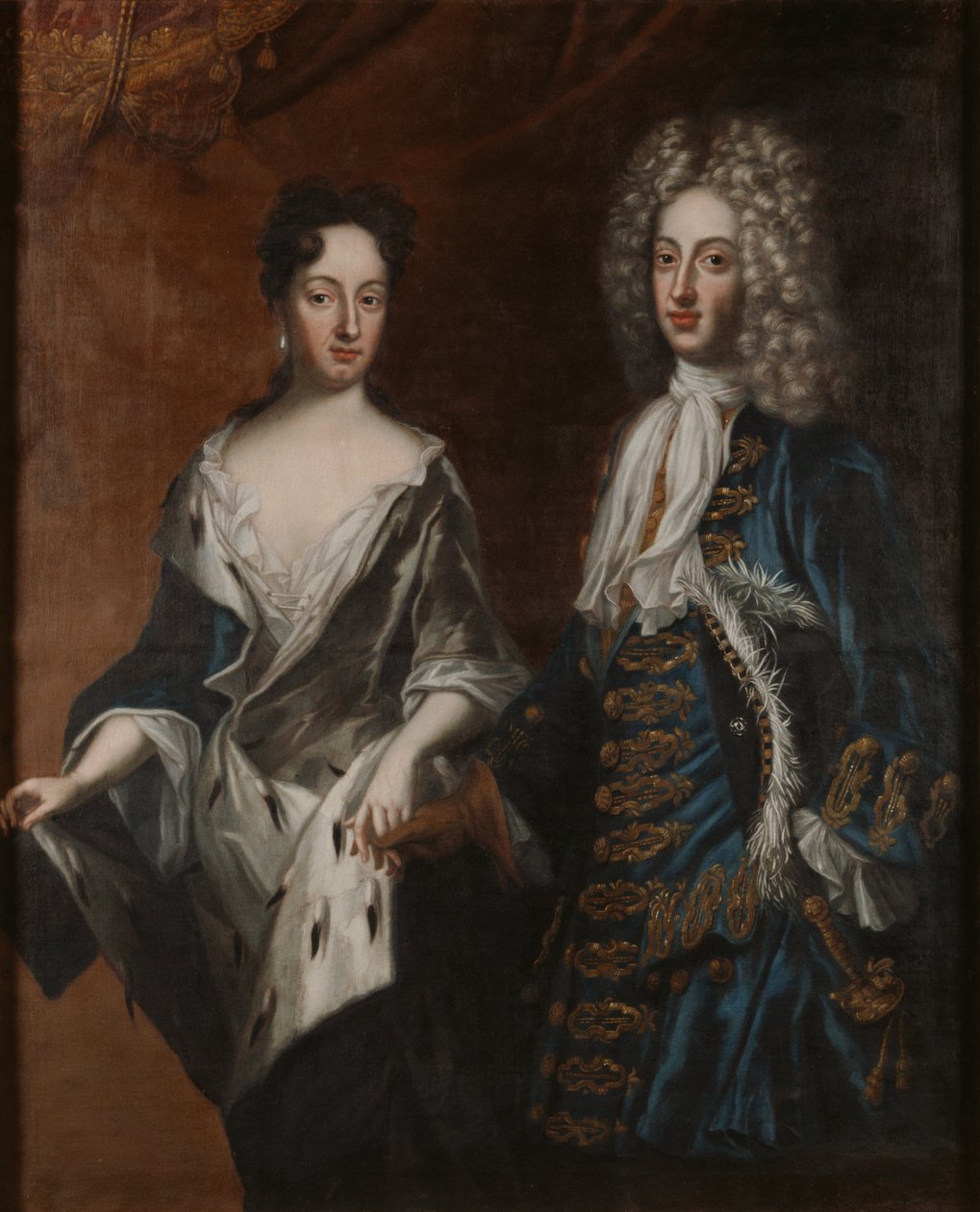 IV. Frigyes (1671-1702), Holstein-Gottorp hercege és hitvese, Hedvig Sophia (1681-1708) svéd hercegnő alkotó: David von Krafft