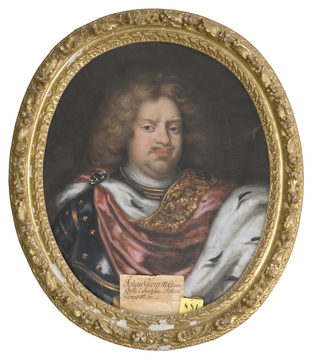 Jean Georges III de Saxe – III. János György (1647-1691), Szászország választófejedelme, Krafft, David von (1655-1724) portréja. Olajfestmény. Mérete: 75x62 cm. Nemzeti Múzeum Stockholm alkotó: David von Krafft