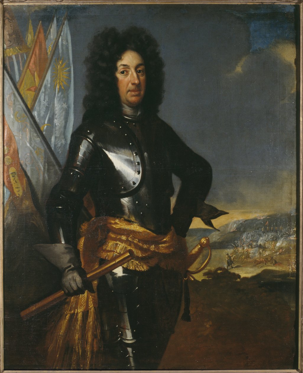 Le comte Adam Ludvig Lewenhaupt, suedois tábornok – Adam Ludvig Lewenhaupt gróf portréja (1659-1719), készítette: Krafft, David, von (1655-1724). Olajfestmény. Mérete: 144x117 cm. Nemzeti Múzeum Stockholm alkotó: David von Krafft
