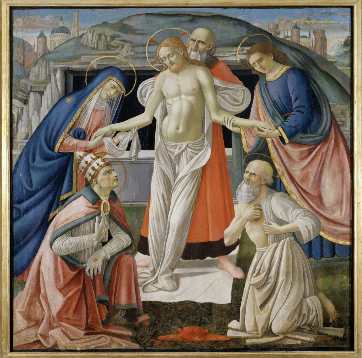 Pieta, 1479 (tempera a panelen) alkotó: Davide Ghirlandaio