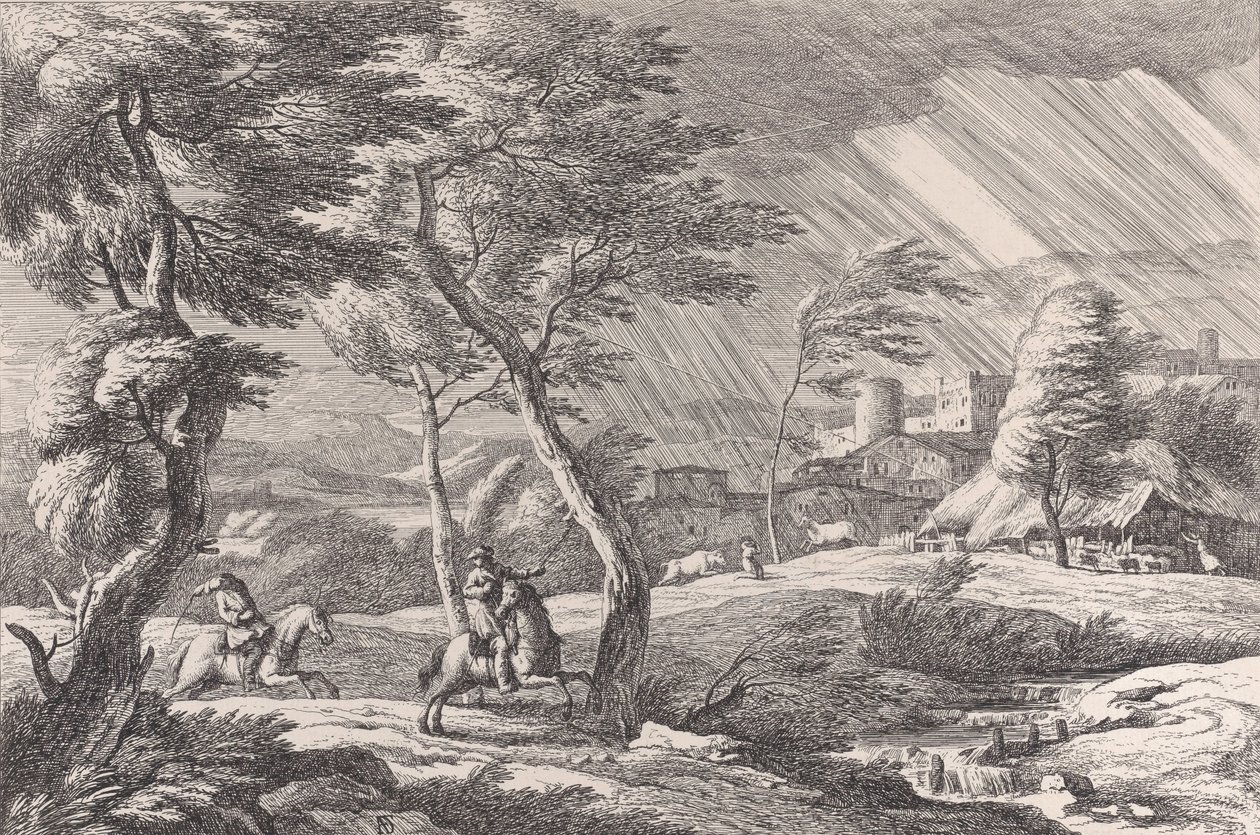 6. tábla: A vihar, 1743. alkotó: Davide Antonio Fossati
