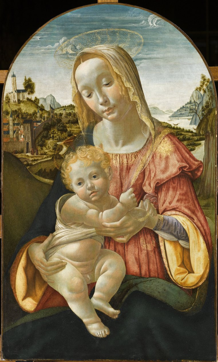 Szűz és gyermek, 1487-1488 körül alkotó: Davide Ghirlandaio