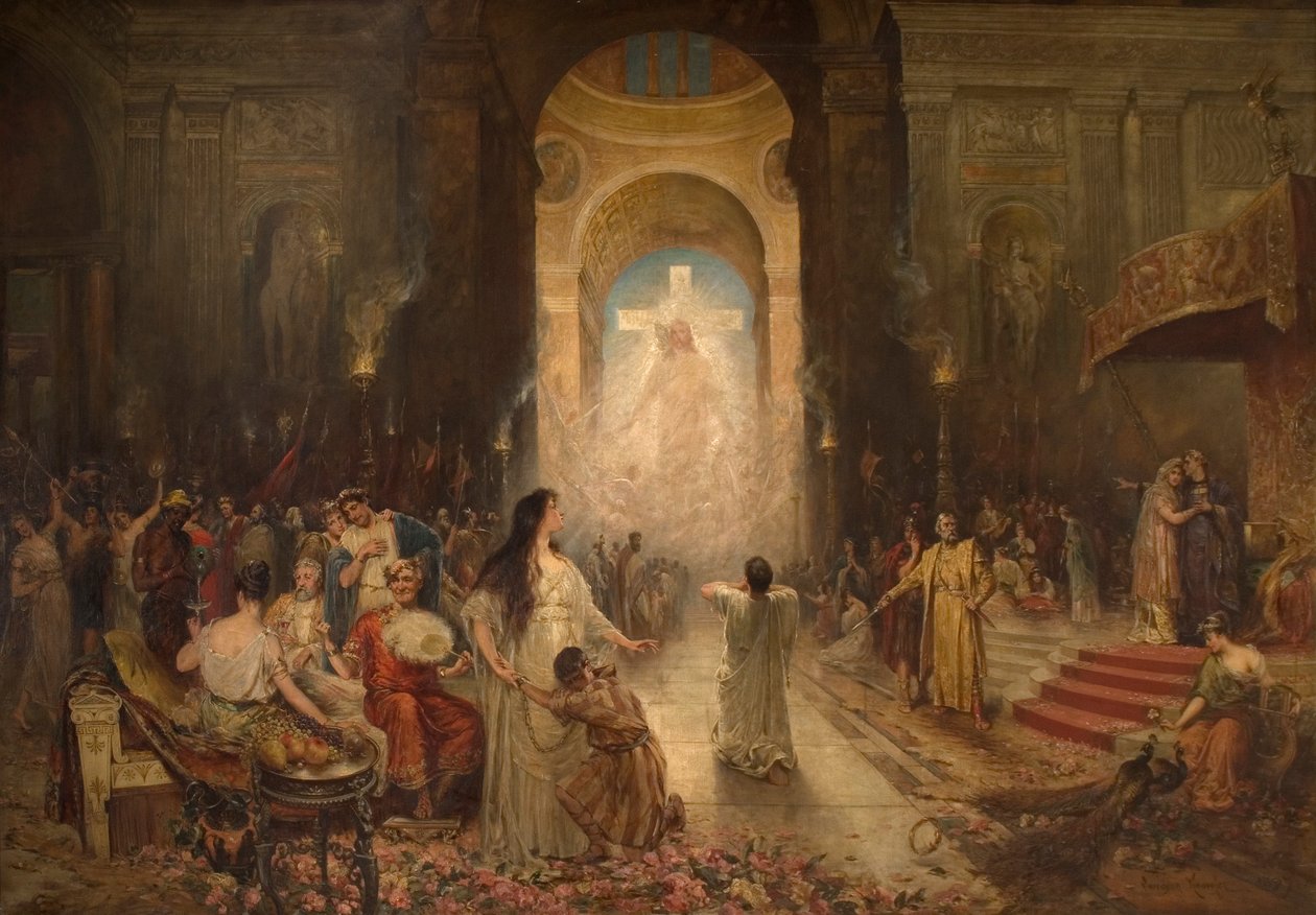 A kereszt jele, 1897 alkotó: Davidson Knowles