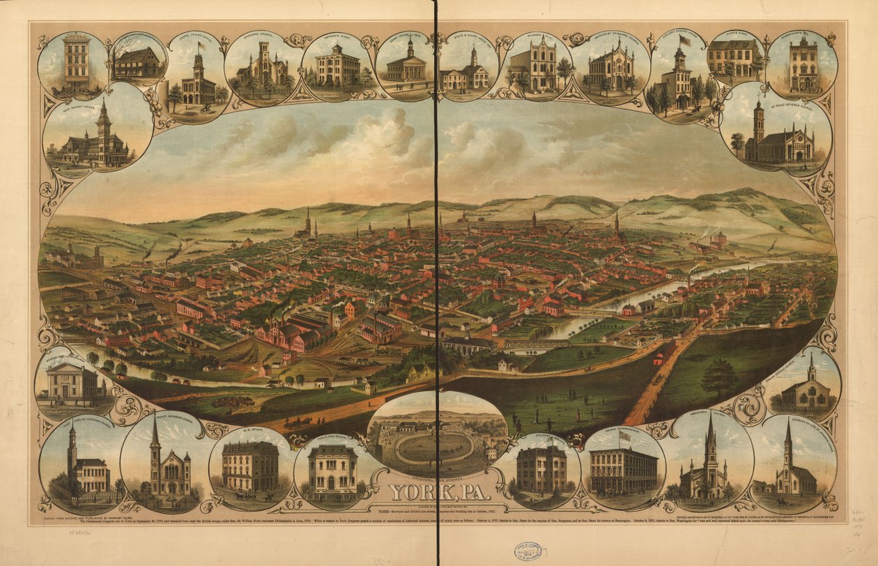 York, Pa. alkotó: Davoust A. Hoen and Co. Kern