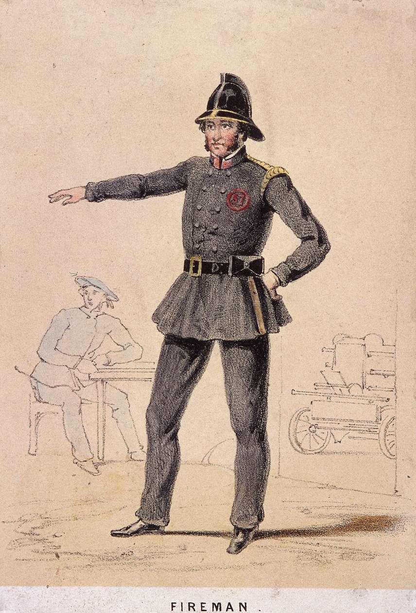 Egy tűzoltó, 1855 alkotó: Day and Son