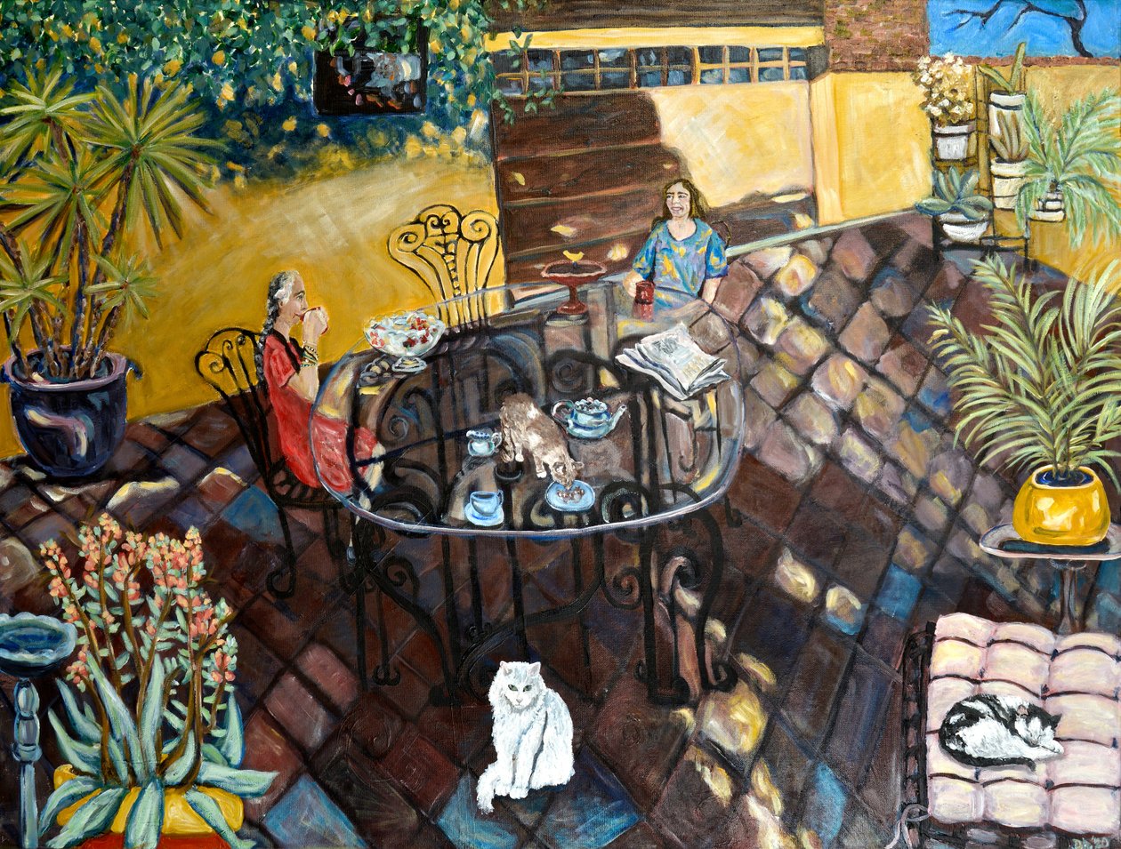 Chateau Wonderland, 2019 (akril, vászon) alkotó: Deborah Eve Alastra