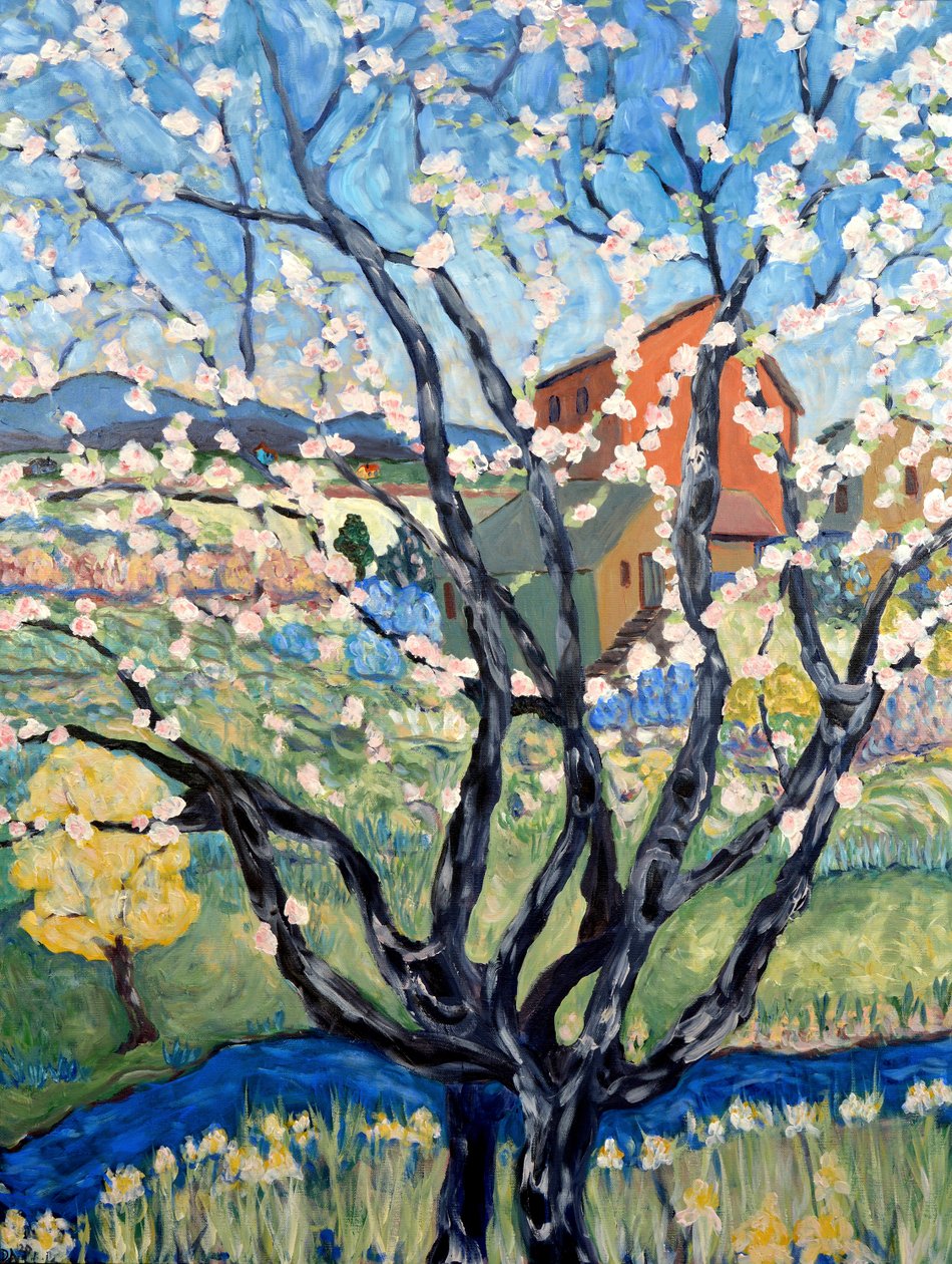 Cherry Blossom View, 2020 (akril, vászon) alkotó: Deborah Eve Alastra