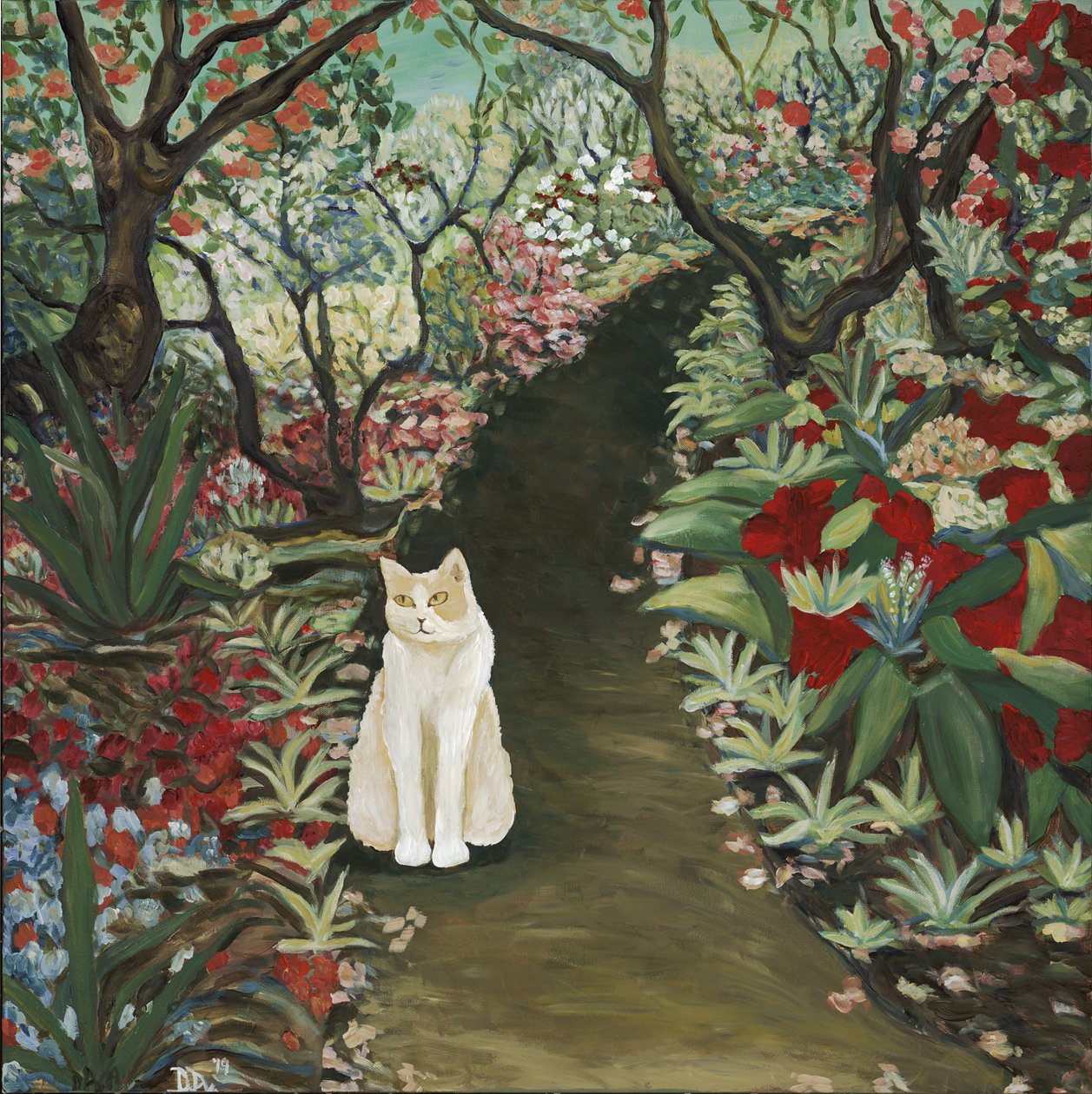Garden Dream, 2019 (akril, vászon) alkotó: Deborah Eve Alastra