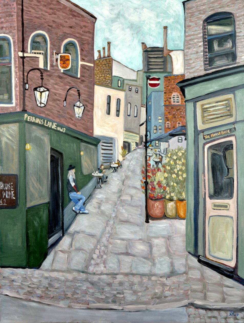 Haunted Pub Hampstead, 2018 (akril, vászon) alkotó: Deborah Eve Alastra