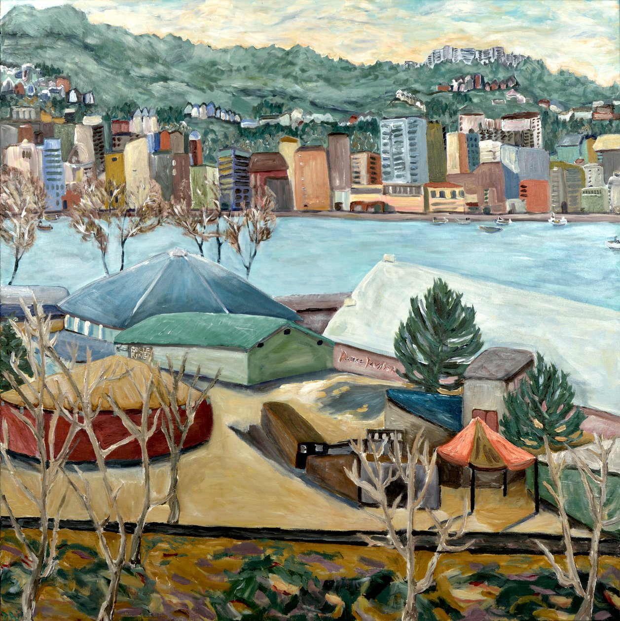 Oaks Winter View, 2019 (akril, vászon) alkotó: Deborah Eve Alastra