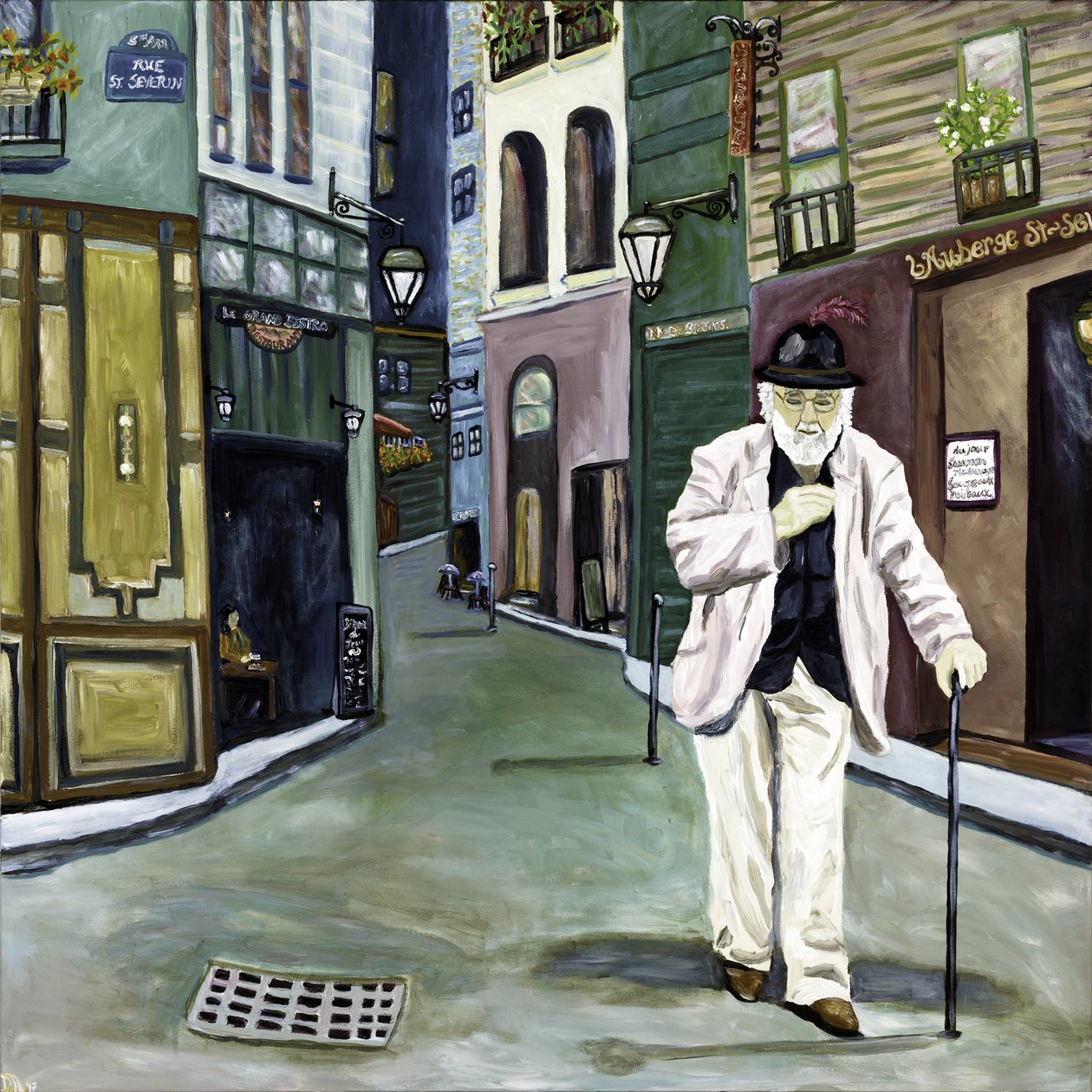 Parisien, 2018 (akril, vászon) alkotó: Deborah Eve Alastra