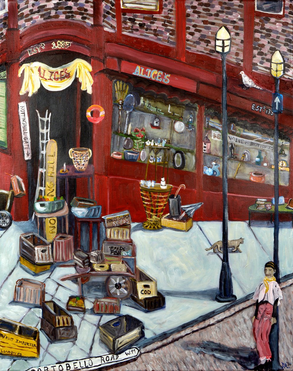 Portobello Road, 2020 (akril/közepes) alkotó: Deborah Eve Alastra