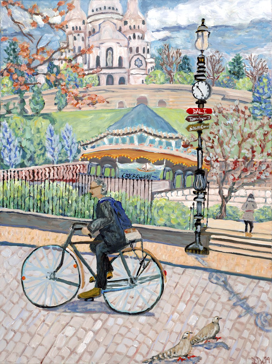 Sacre Coeur View, 2019 (akril, vászon) alkotó: Deborah Eve Alastra