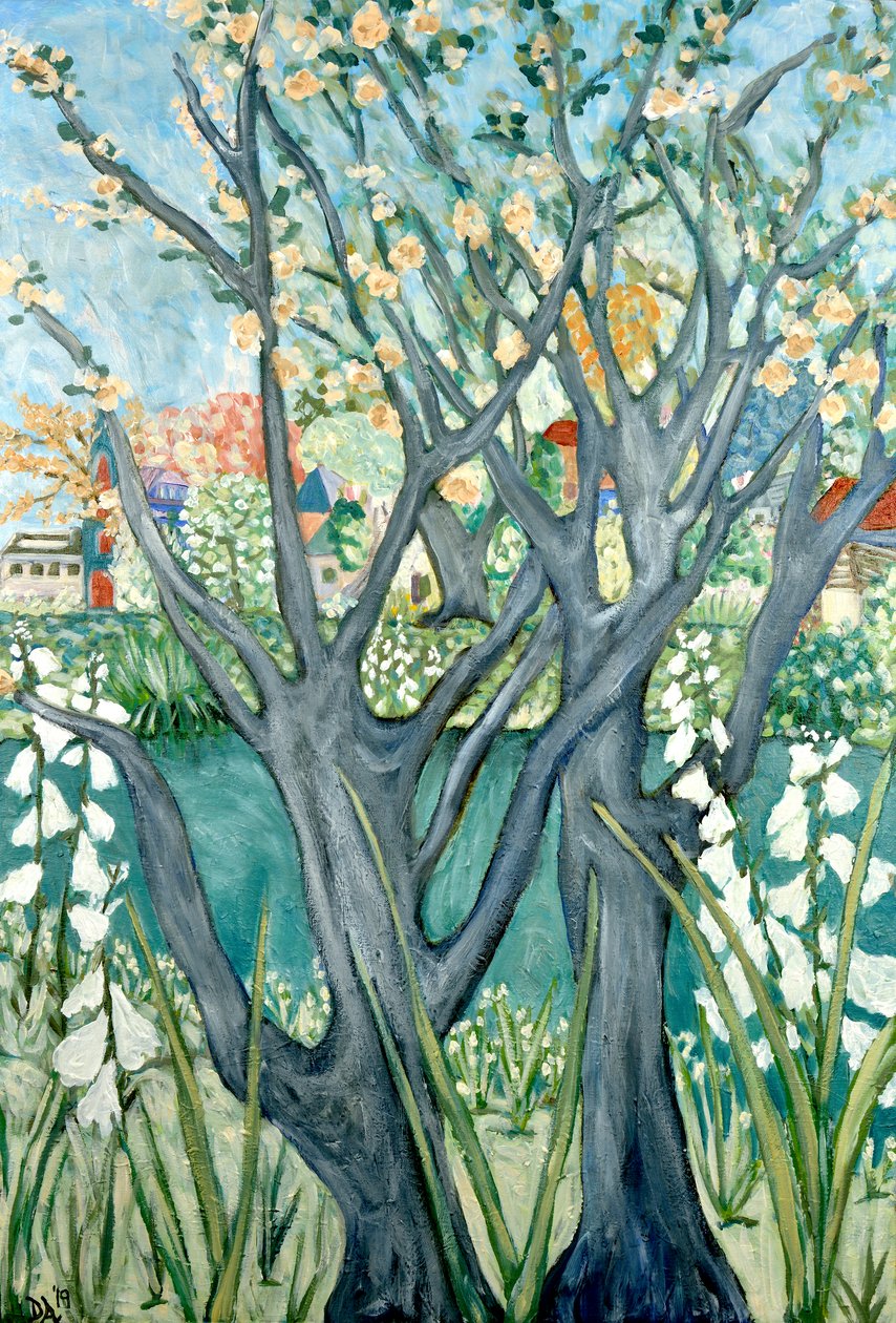 Tavaszi fák, 2012 (akril, vászon) alkotó: Deborah Eve Alastra
