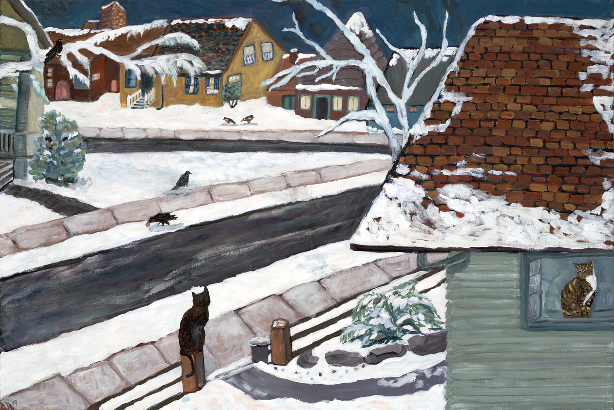 Studio View, 2019 (akril, vászon) alkotó: Deborah Eve Alastra