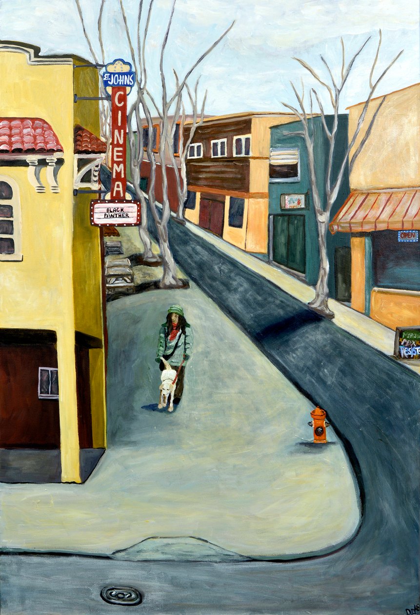 Winter St. Johns, 2016 (akril, vászon) alkotó: Deborah Eve Alastra