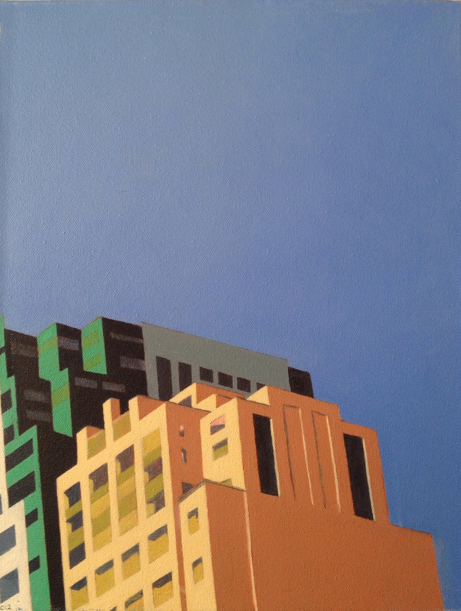 Brooklyn Hi Rise, 2012 (olaj, vászon) alkotó: Deborah Stevenson