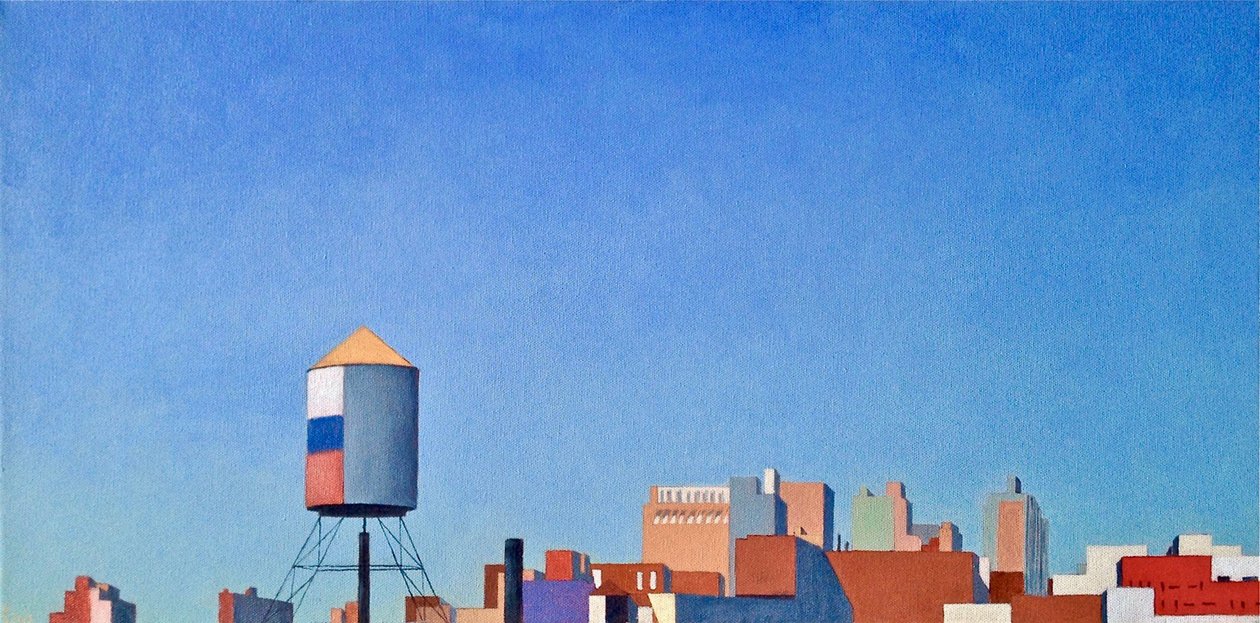 Brooklyn View From 4-t, 2012 (olaj, vászon) alkotó: Deborah Stevenson