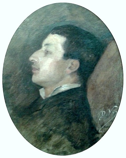 Rodolfo Amoedo festő arcképe alkotó: Decio Villares