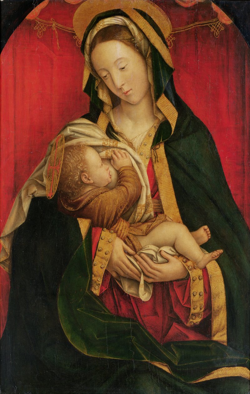 A Madonna szoptatja gyermekét, 1520-30 alkotó: Defendente Ferrari