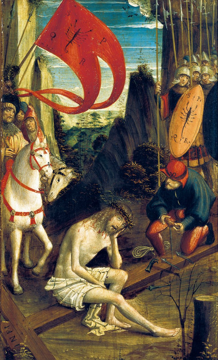 Krisztus elmélkedése, c. 1520 (olaj és tempera a panelen) alkotó: Defendente Ferrari