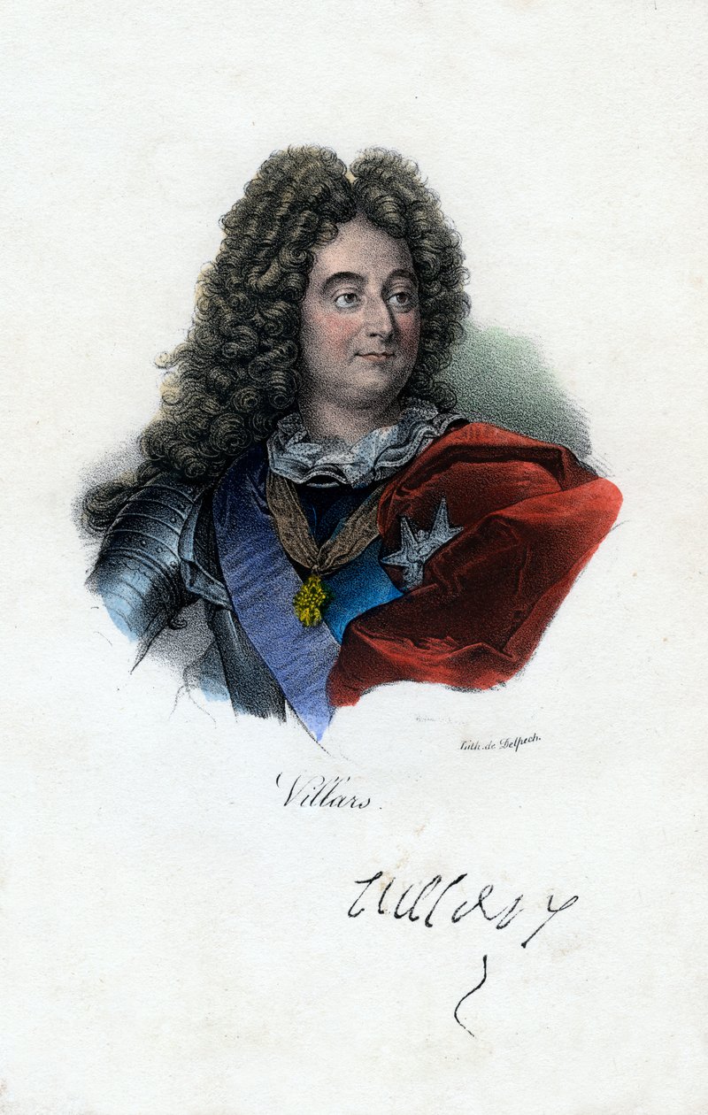 Claude Louis Hector de Villars francia tábornok, XIX. alkotó: Delpech