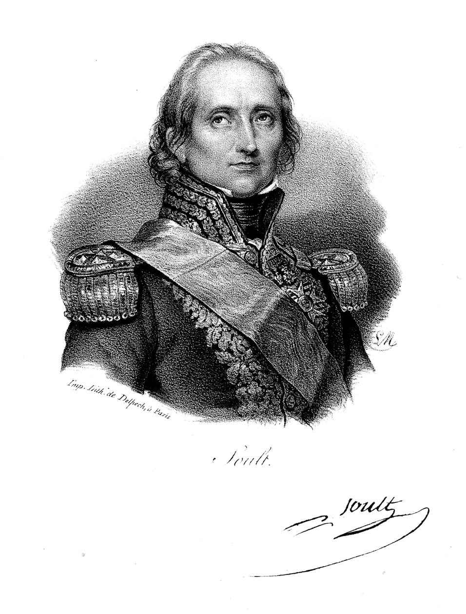 Nicolas Jean de Dieu Soult francia katona és államférfi, 1830 alkotó: Delpech