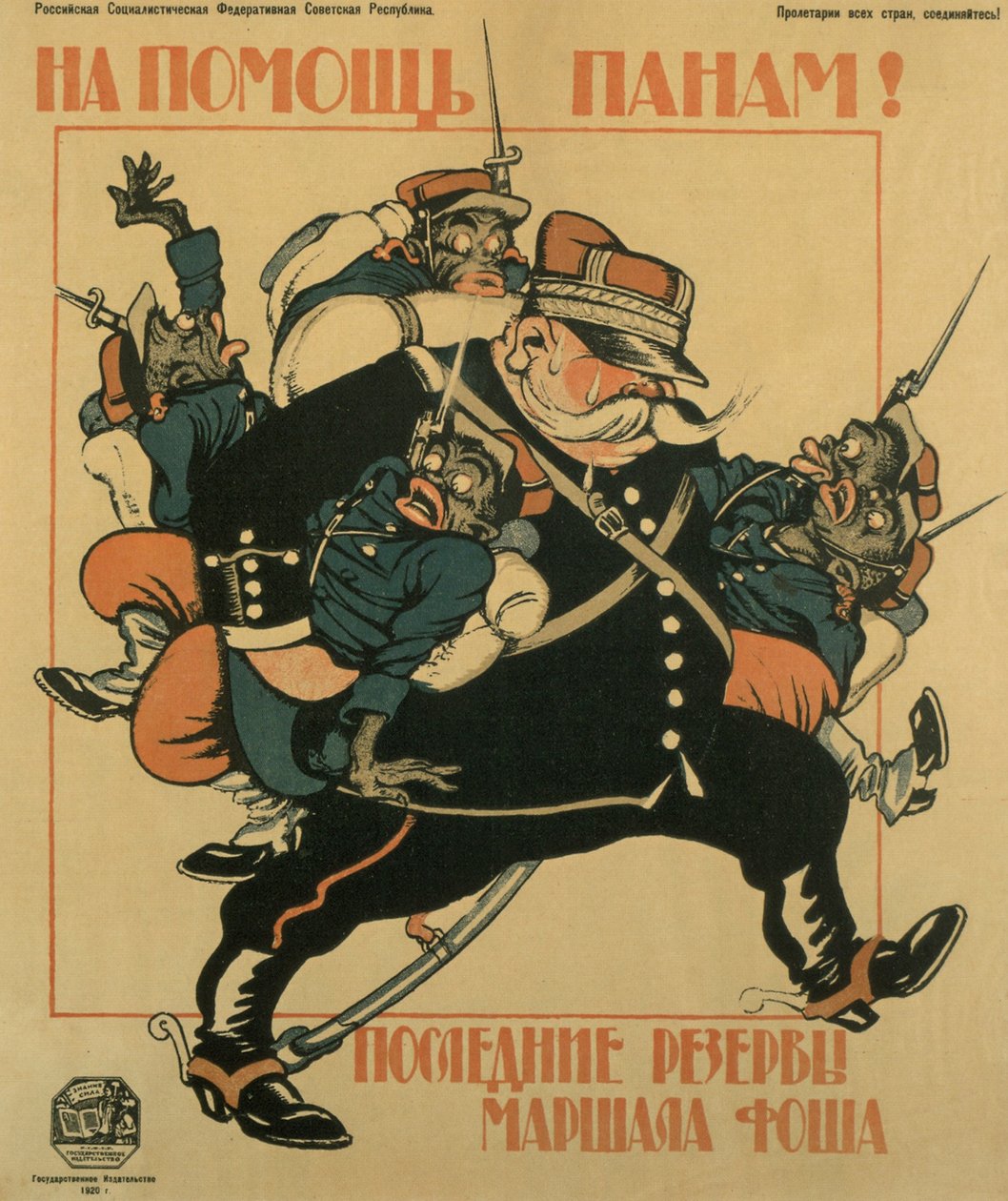Serpenyők segítségére. Foch marsall utolsó tartalékai Plakát, 1920 alkotó: Deni