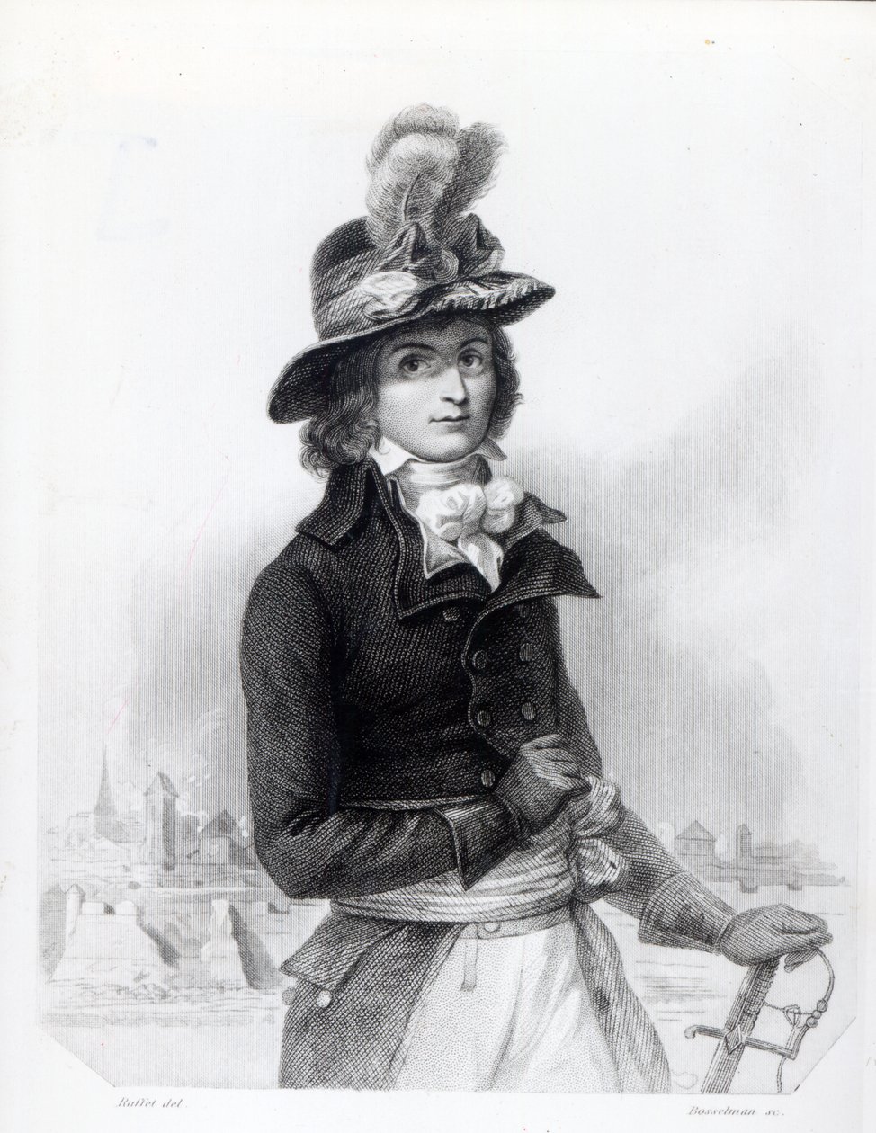 Louis Antoine de Saint-Just, Bosselman metszet alkotó: Denis Auguste Marie Raffet