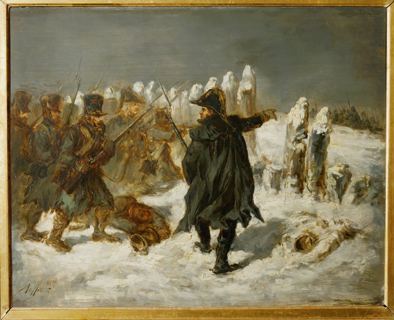 Michel Ney, Marechal de France, moszkvai herceg, az 1812-es orosz hadjárat során a kovnói reduktornál ... alkotó: Denis Auguste Marie Raffet