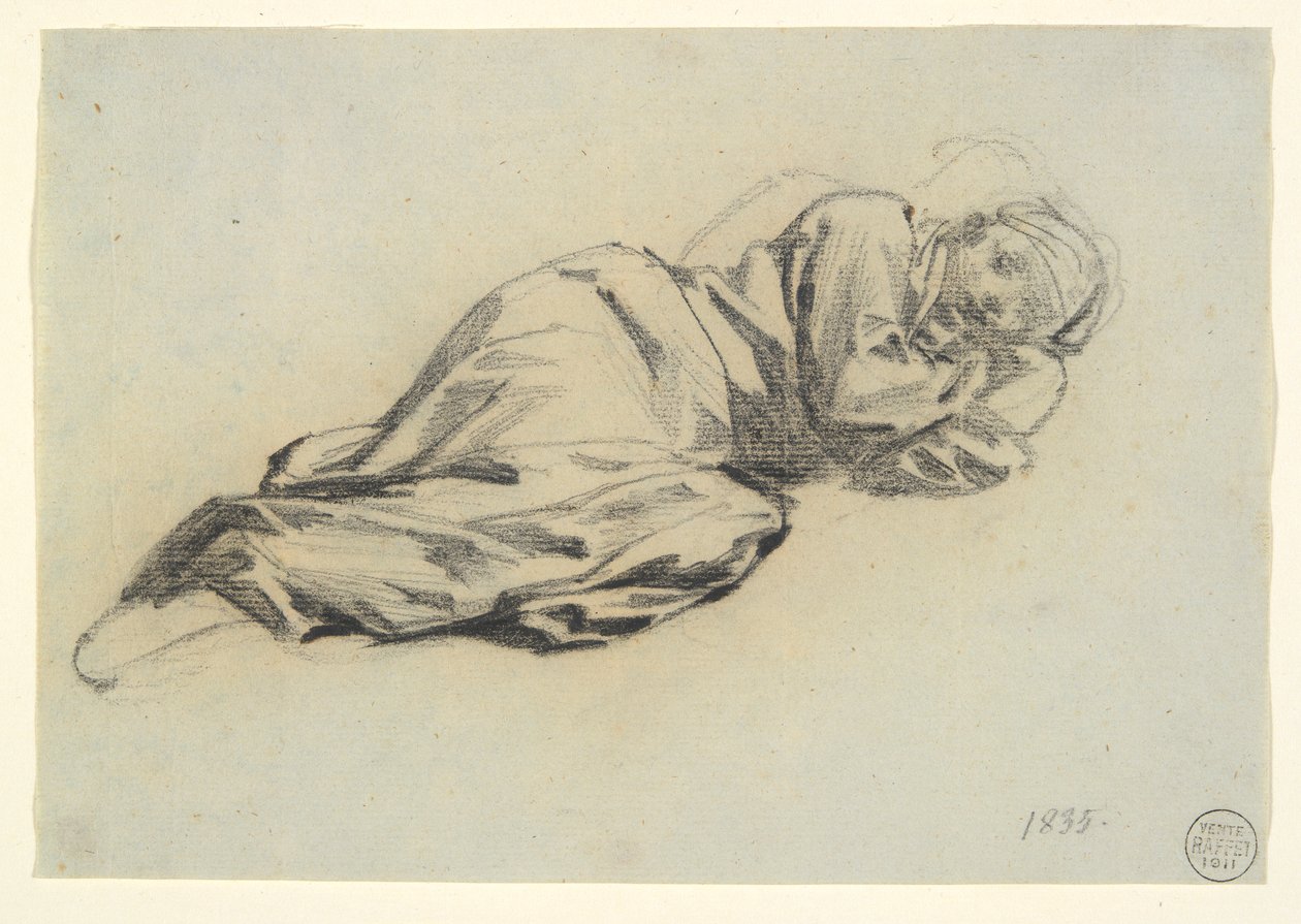 Fekvő ábra alkotó: Denis Auguste Marie Raffet