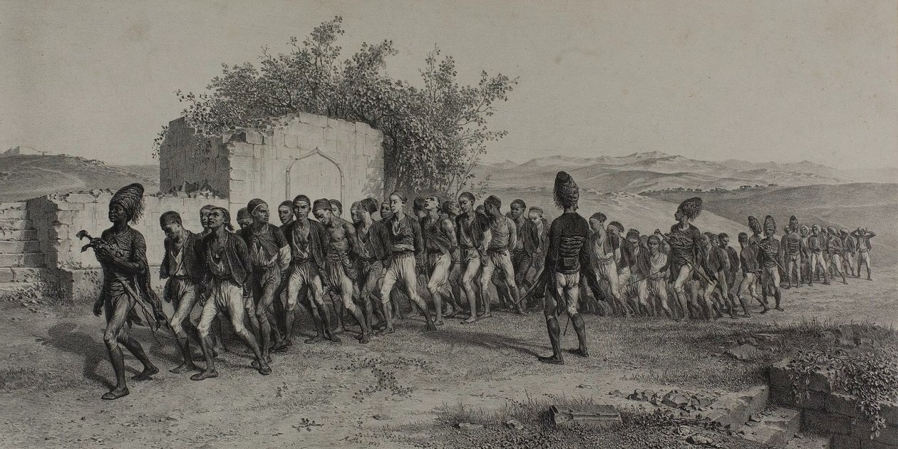 Török újoncok Szmirna mellett, 1837. november 10 alkotó: Denis Auguste Marie Raffet