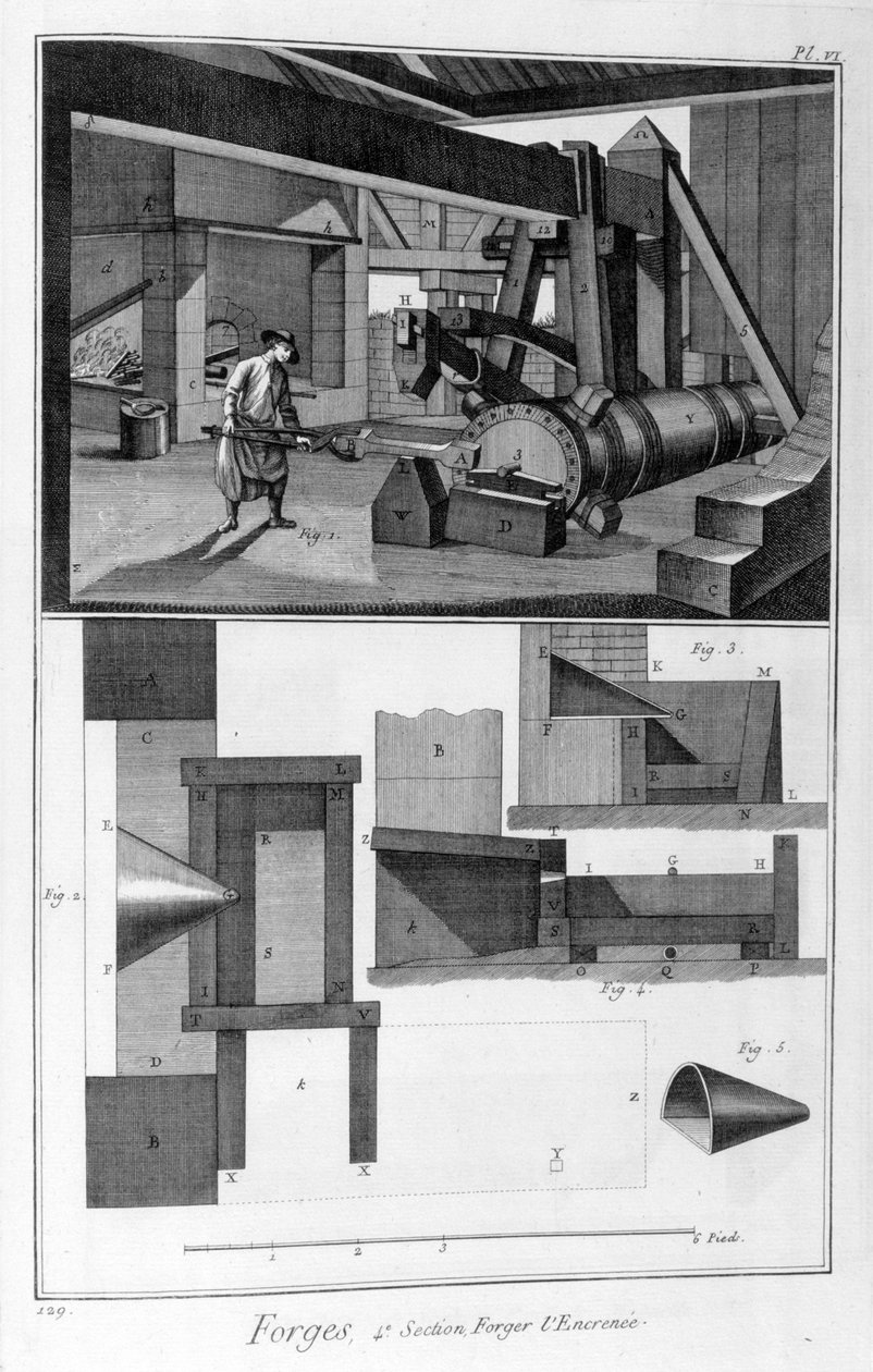 Kovácsolt, ejtőkalapács, 1751-1777 alkotó: Denis Diderot