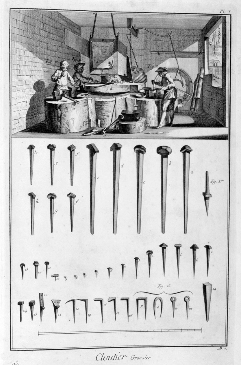 Nailsmith, 1751-1777 alkotó: Denis Diderot