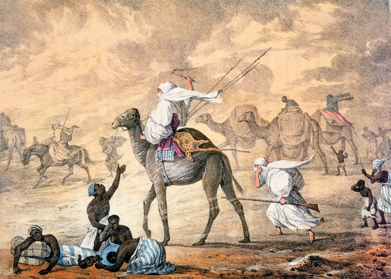 "Homokszél a sivatagban", 1821 alkotó: Denis Dighton