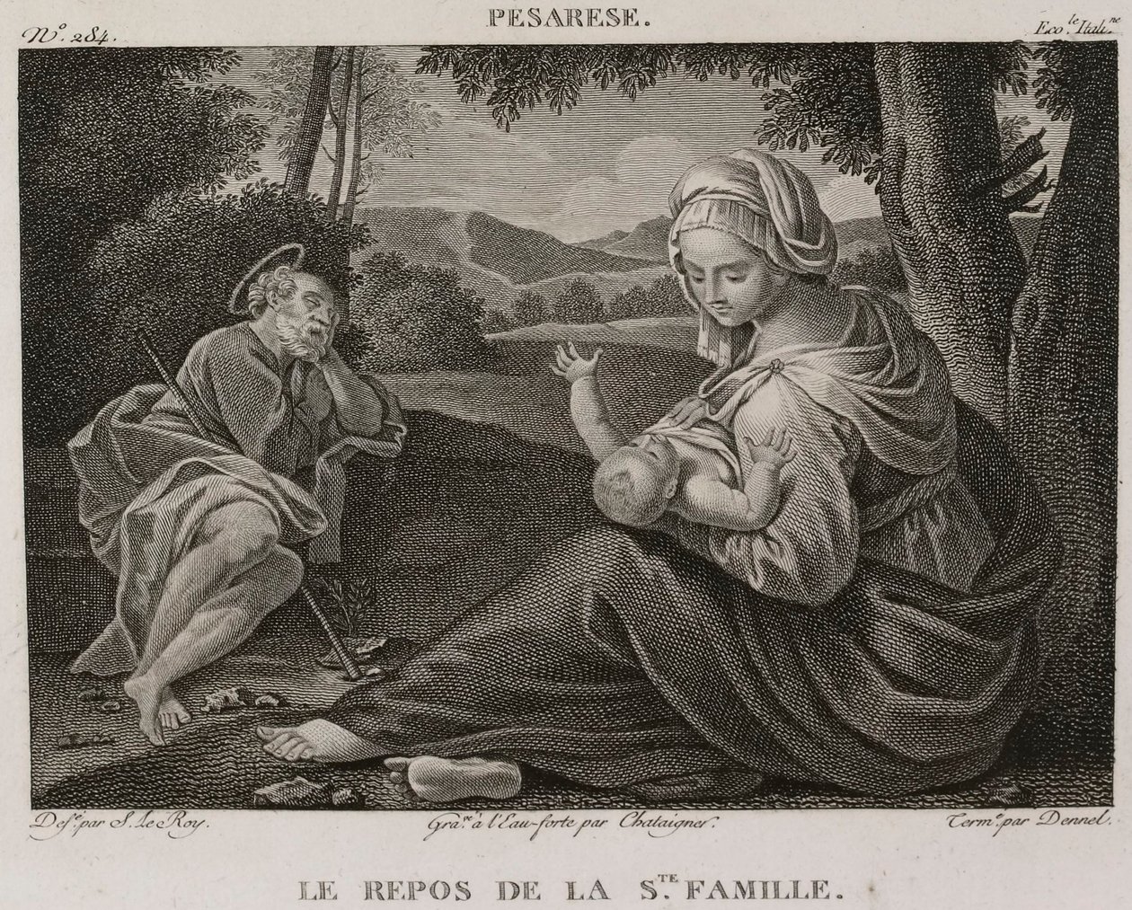 Denis-Sébastien Leroy, Chataigner és Dennel - A Szent Család többi része, Il Pesarese után - 1802-1815 alkotó: Denis Sebastien Leroy