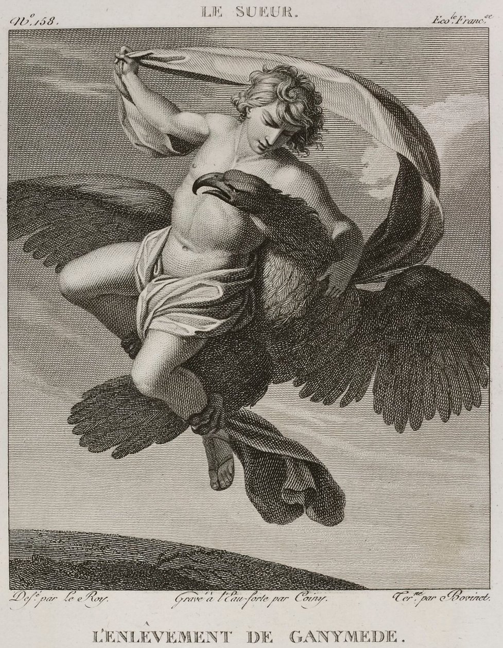 Denis-Sébastien Leroy, Coiny és Bovinet - Ganümédész elrablása, Eustache Le Sueur után - 1802-1815 alkotó: Denis Sebastien Leroy