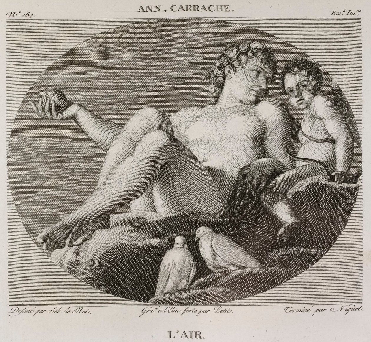 Denis-Sébastien Leroy, Petit és Niquet - A levegő, Annibale Carrache után - 1802-1815 alkotó: Denis Sebastien Leroy